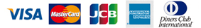 VISA・MASTER・JCB・AMEX・Diners